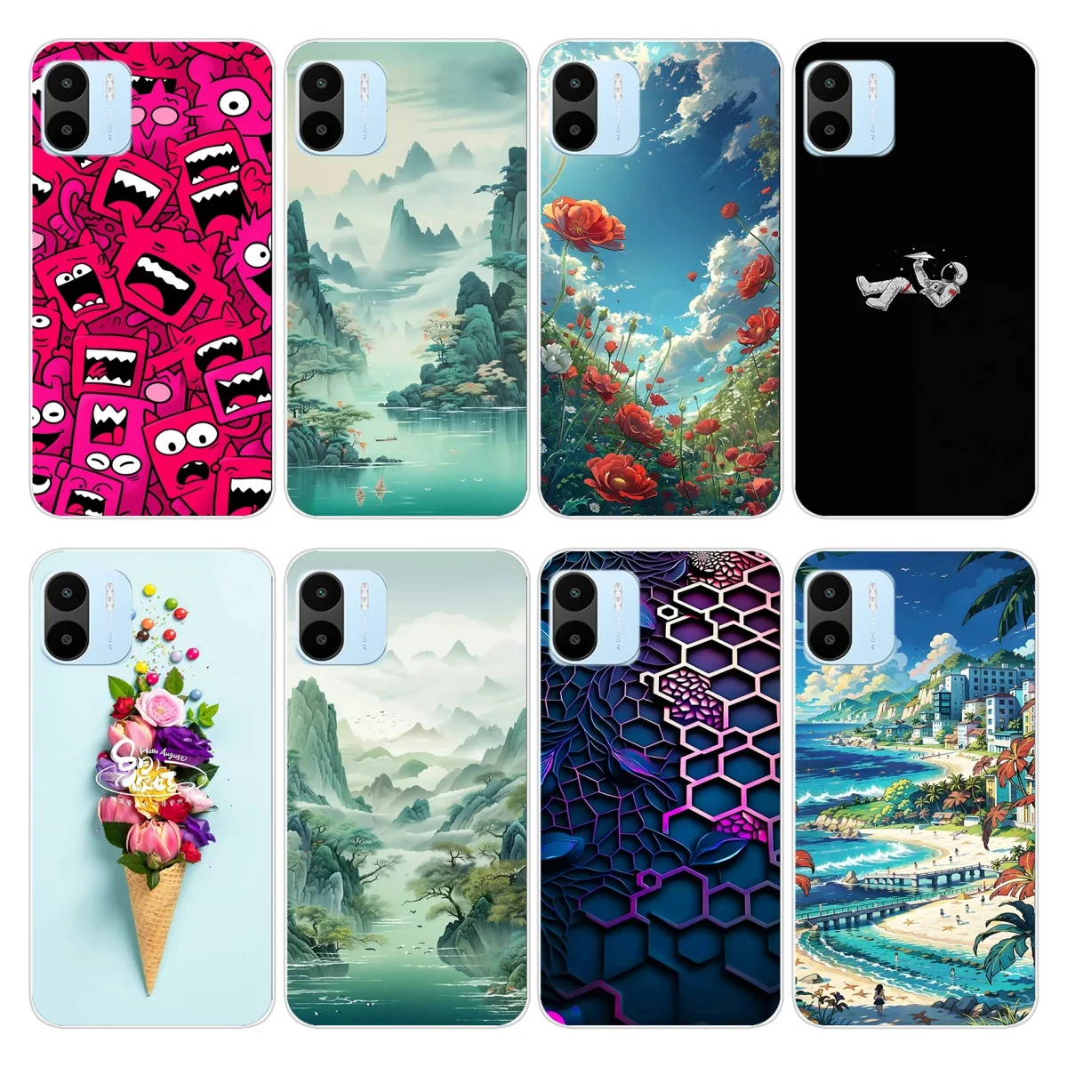 For Xiaomi Redmi A2 Case Coque for Redmi A2+ Fundas Soft Silicone Clear Protective Cover Case For Redmi A2 Plus Shell Bumper