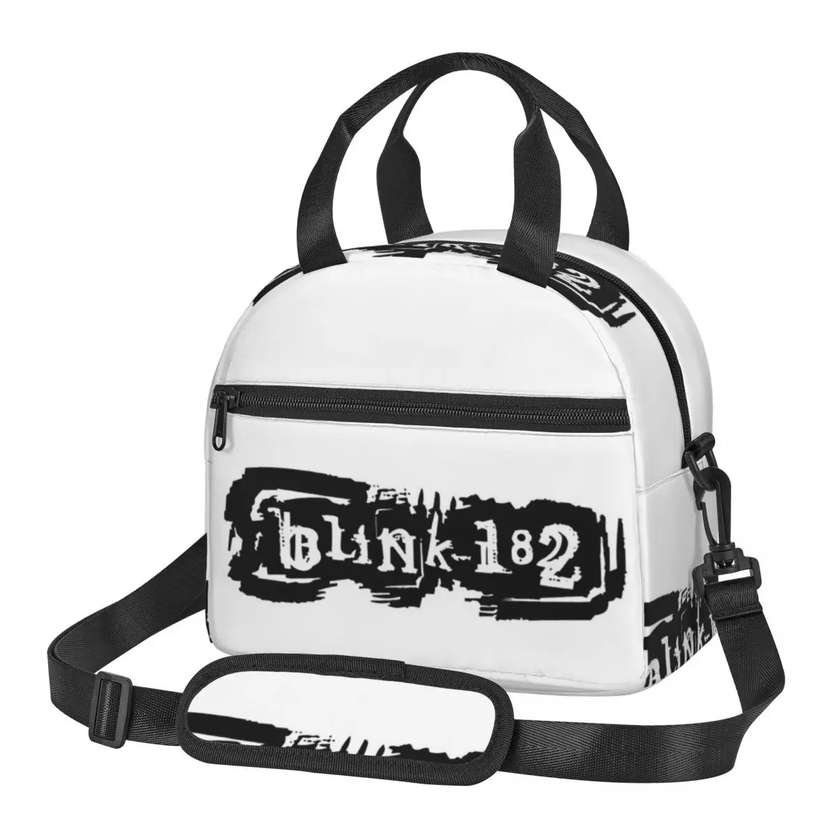 Blink 182 Punk Smile Lunch Bags Insulated Bento Box Leakproof Lunch Tote Picnic Bags Cooler Bag for Woman Children