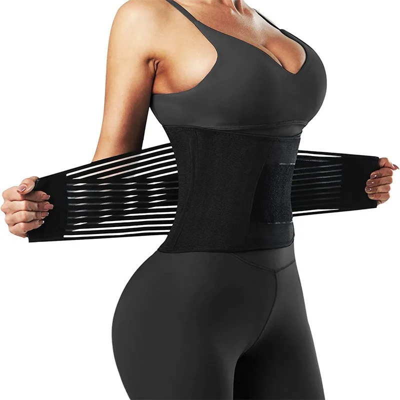 Slim Skin Friendly Waist Support Belt Breathable Abdominal Shaper Wrap Adjustable Tummy Compression Band for Women Postpartum