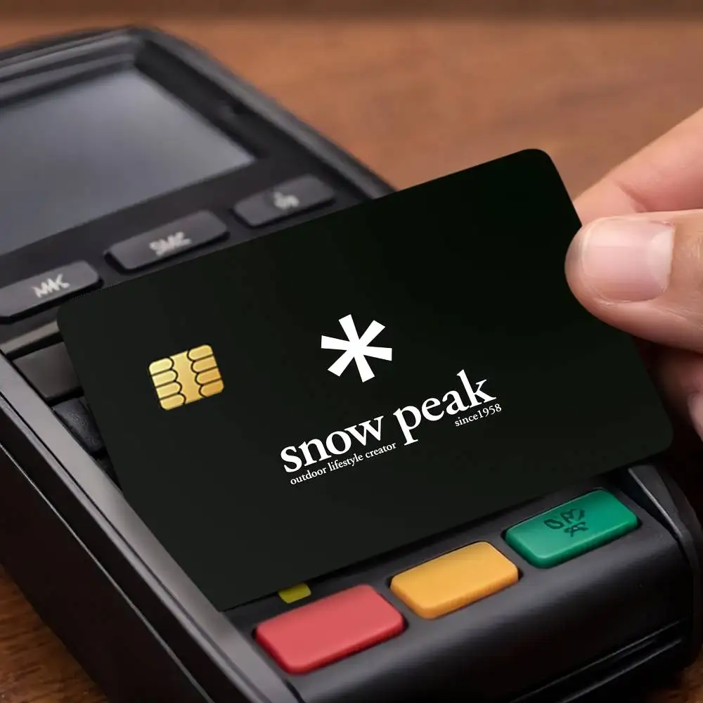Fashion Logo S-Snow P-Peak Credit Card Public Transportation Cards Protective Sticker Waterproof Card Face Decoration 4PCS
