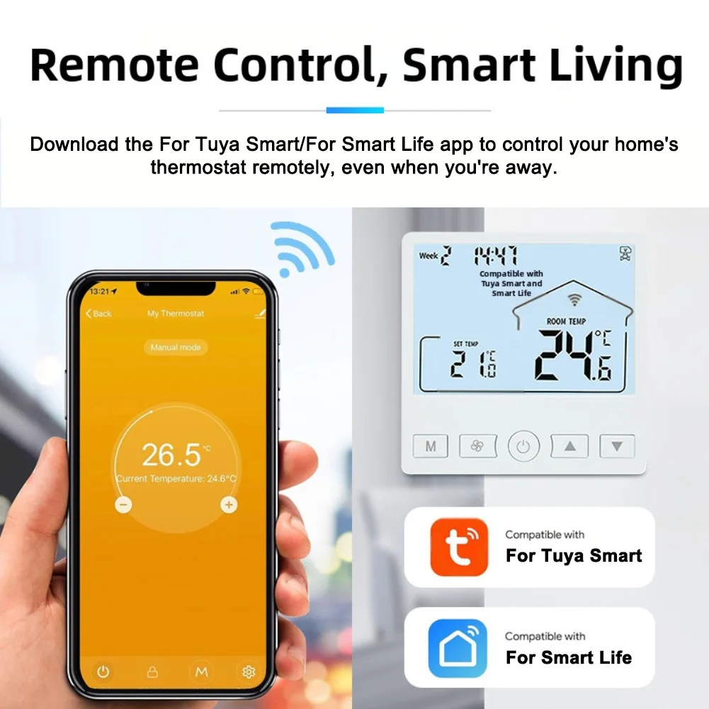 Smart Thermostat for Electric Underfloor Heating Systems with Voice Activation and Remote Control via Smartphone