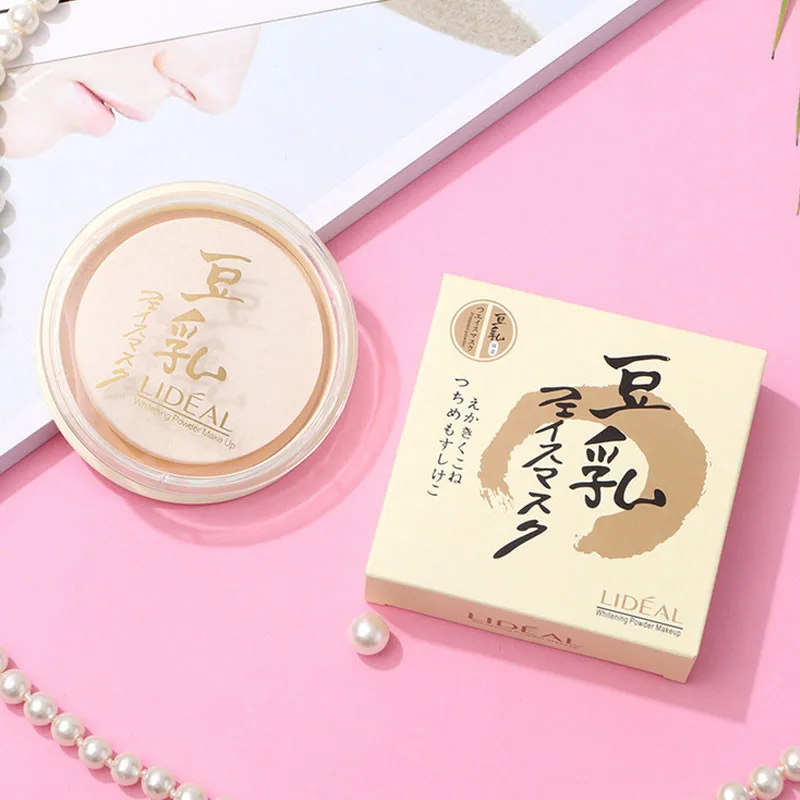 Pressed Powder Transparent White Brighten Oil Control Concealer Lasting Natural Face Makeup Setting Powder Waterproof Cosmetic