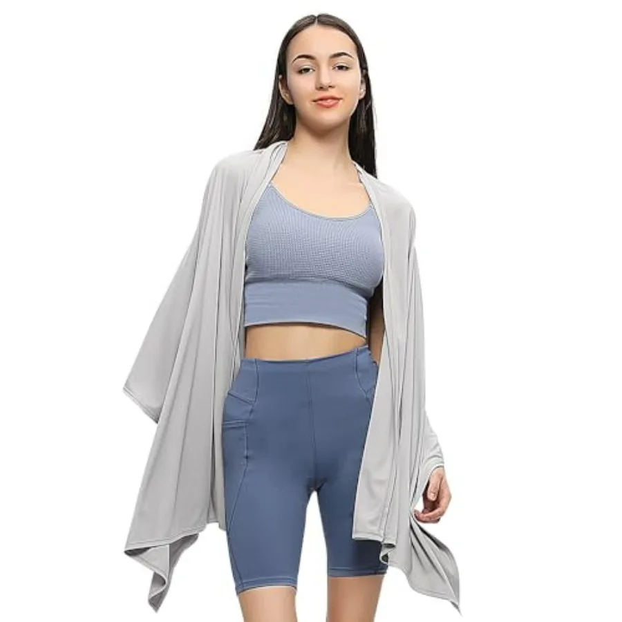 

UPF 50+ Women Travel Scarf Sun Protective Shawl And Wrap Summer Swimsuit Beach Cover Up Cooling Blanket SLO5M231YT