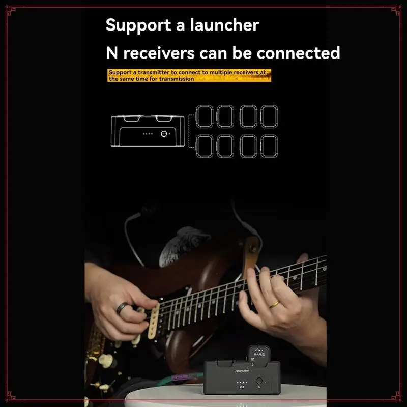 M-VAVE WP12 oorretourmonitorsysteem Draadloze audiozender Ontvanger Draagbare draadloze monitoring Oorretour