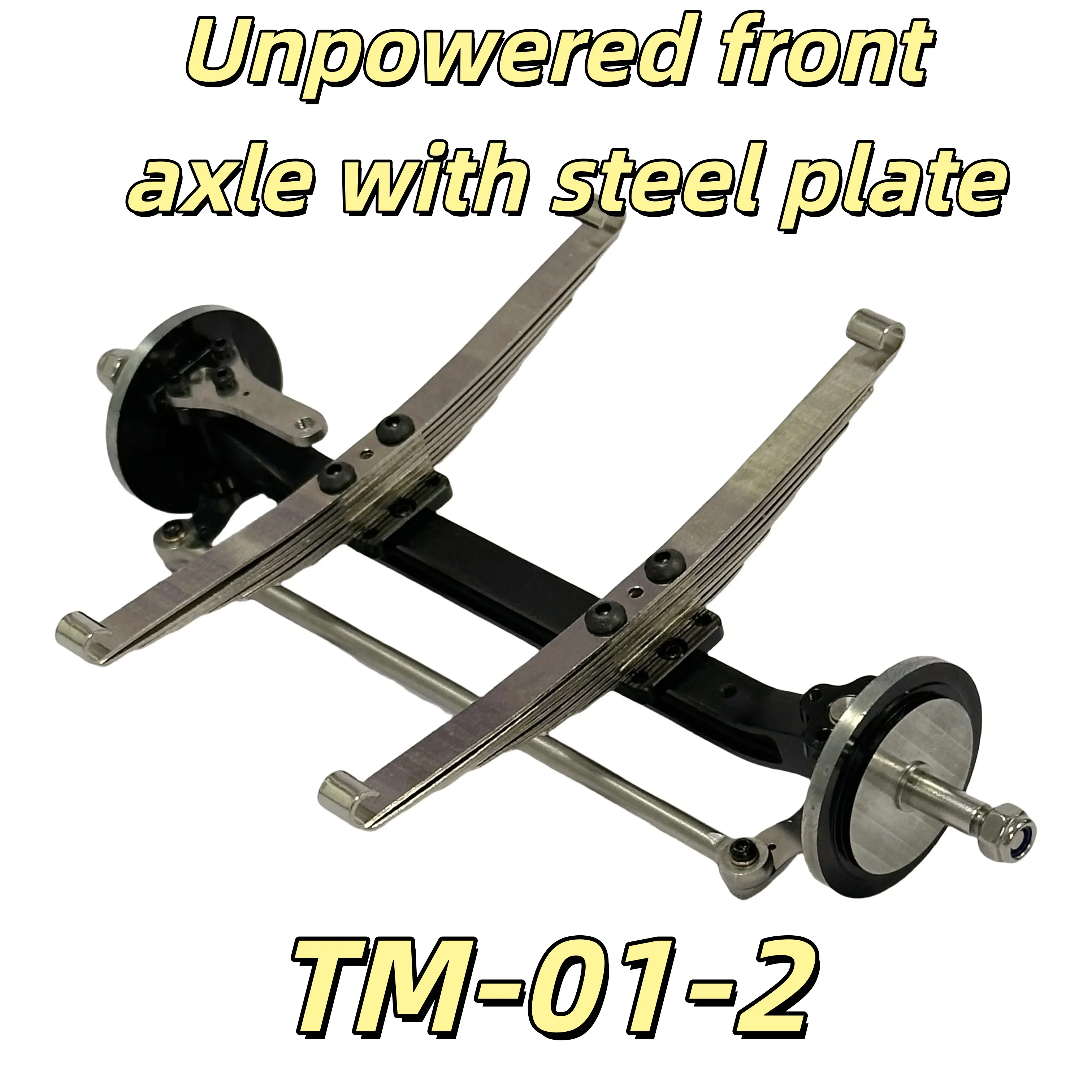 1 pcs 1/14 Scale Metal Non-powered Front Axle Non-Driven Axle For Tamiya 1/14 RC Dump Tractor Truck Tipper Parts Accessories DIY