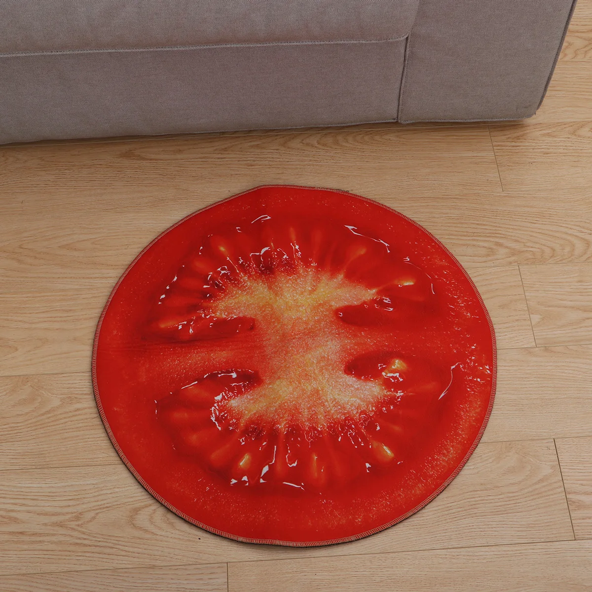 

Non-Slip Foot Mat Round Fruit Design Absorbent Ground Rug For Bathroom Bedroom Living Room Soft Floor Mat Home Decor