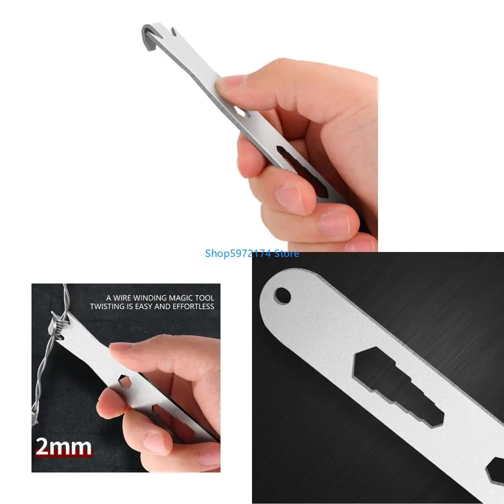 Y3NB Stainless Steel Barbed Wire Twisting Tool Hexagonal Holes For Fencing Projects