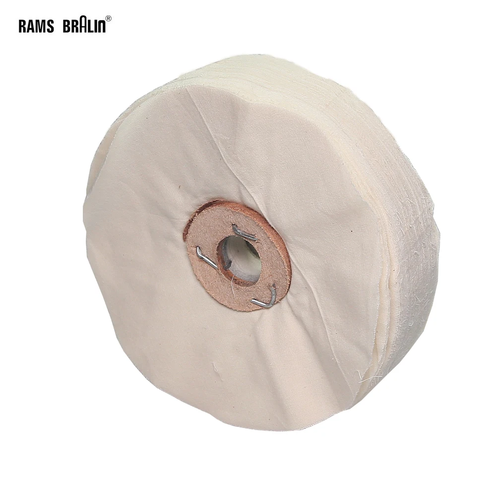 1 pc 4/5/6/8 inch Unstitched Floppy Final Polishing Mop Soft Loose 100 Leaf Fabric Buffing Wheel