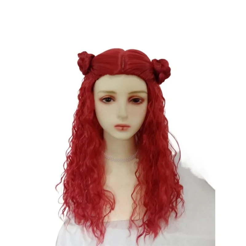 WHIMSICAL W Descendants 4 Cosplay Synthetic Wigs For Kid Adult Accessories The Rise of Red Festive Girl Women Party Wigs