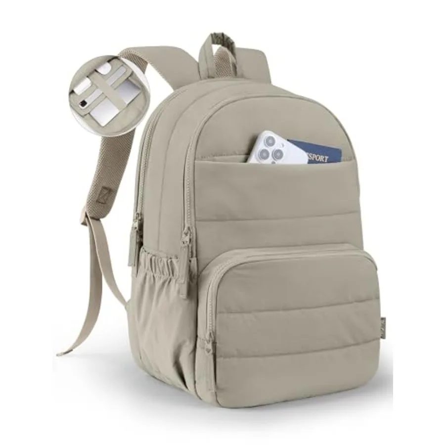 

Travel Backpack for Women 15.6 Inch Laptop Backpack Quilted College Bookbag Cute Work Backpacks Water Resistant