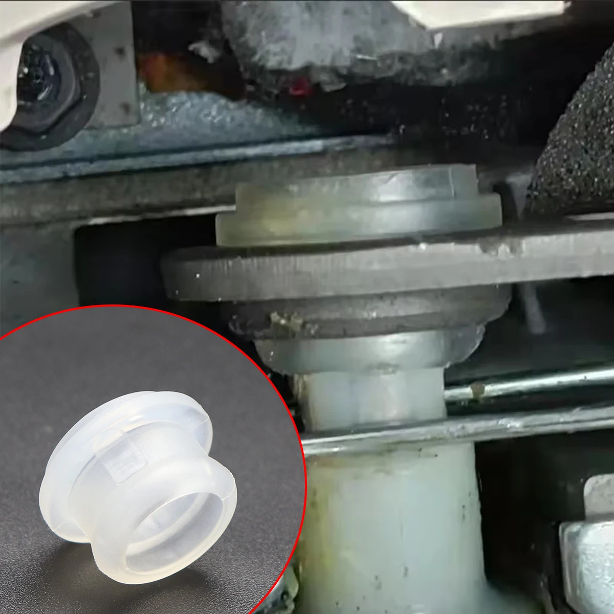 2/5 pçs engrenagem shifter cabo bucha fix para vw spacefox 2005-espacial cruz viagem alavanca de mudança de caixa de velocidades manga de borracha alavanca almofada avental