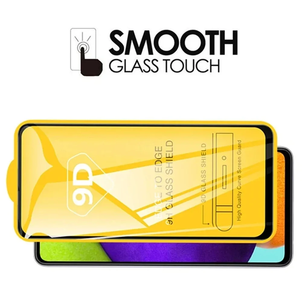 1-4Pcs 9D Full Screen Protector For Samsung J7 2017 A7 2018 A5 A8 A6 J6 J4 Plus M52 M31 M32 M51 M21 M30s A80 A90 Tempered Glass