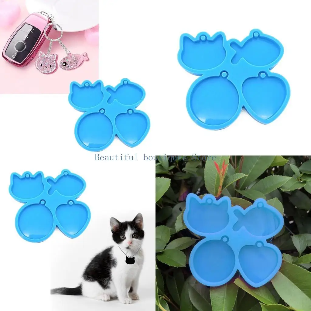 

Рыба U4LF для кошачьей кухни для выпечки плесени форм для брелок для самостоятельных украшений