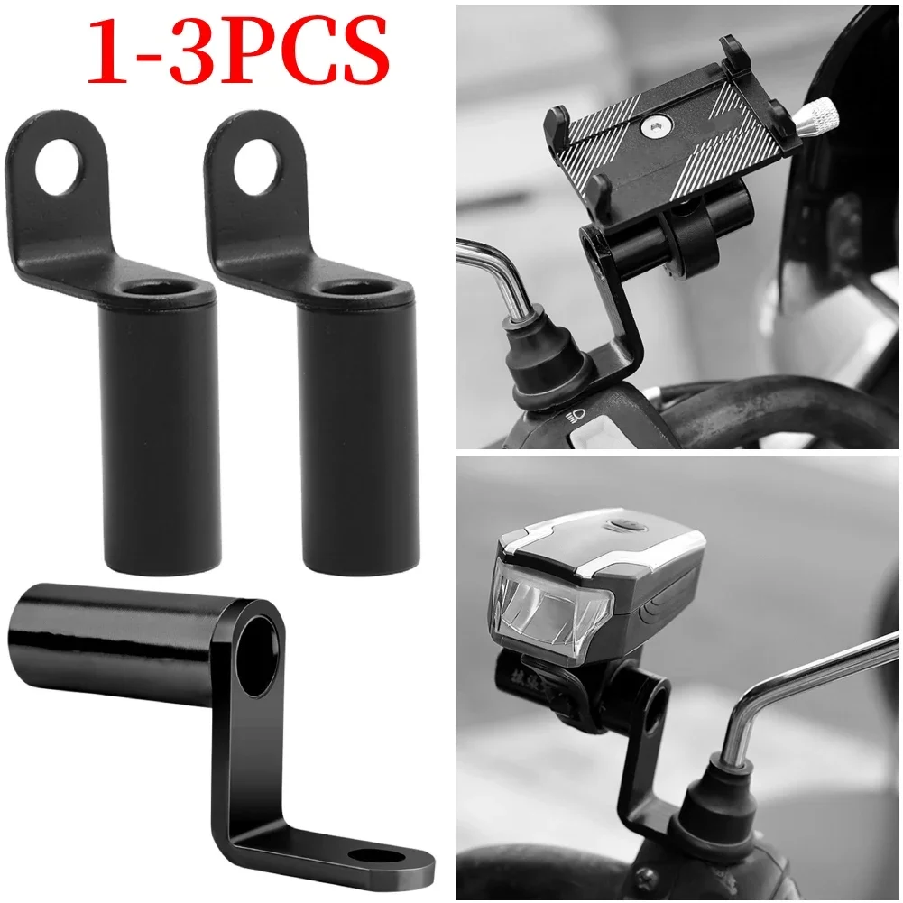 Motorcycle Phone Holder Handlebar Stand Bike Rear View Mirror Mount Extender Security Quick Lock Support Telephone Stand