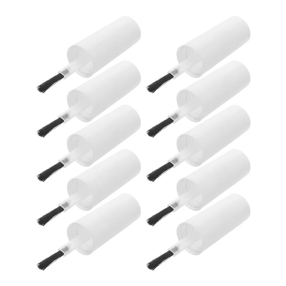 25Pcs Gel Nail Polish Brush Replacement for Bottles Soft Shed-Resistant Bristles Even Coating Precision Head Nail Salon Supplies