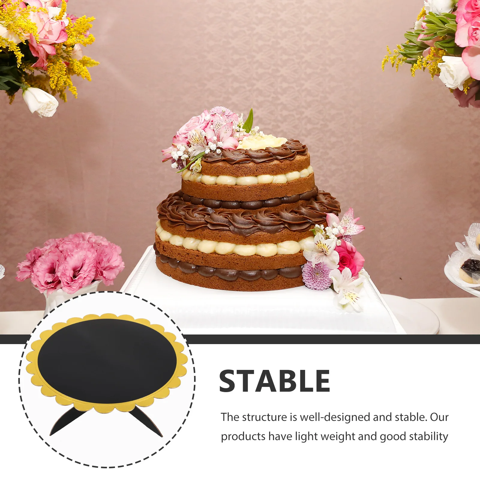 

Paper Dessert Stand Round Disposable Cake Rack White Party Supplies Multifunction Cupcake Holder Sweet Table Display Kitchen