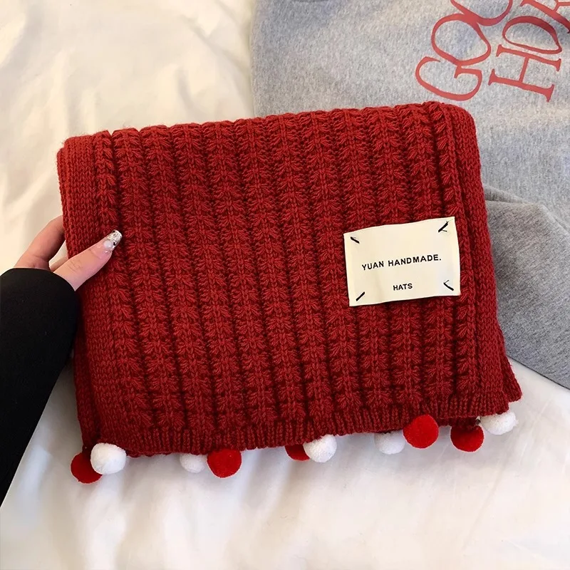 للجنسين الشتاء وشاح مقاوم للصقيع سميكة محبوك الرقبة أدفأ للرجال النساء في الهواء الطلق التزلج تخفيف تزيين هدية