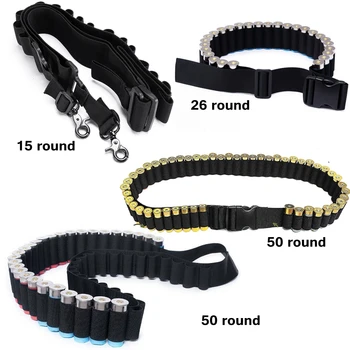 مسدس بندقية تكتيكي قذيفة رصاصة باندولير حزام مضخة بندقية قذيفة حامل بيبرغون باندولير 30/15/26 جولات للصيد