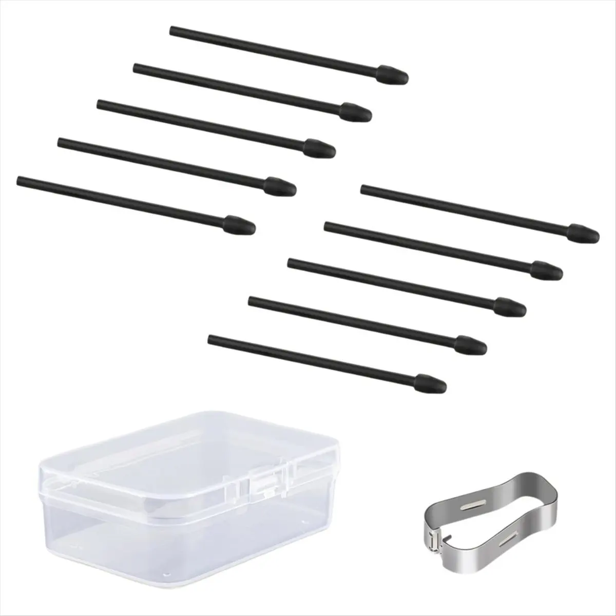 ABFW Replacement Pen Tips for 2 Pen- 4096 Pressure Sensitivity and Tilt Writing Support, with Nibs Removal Tool,B