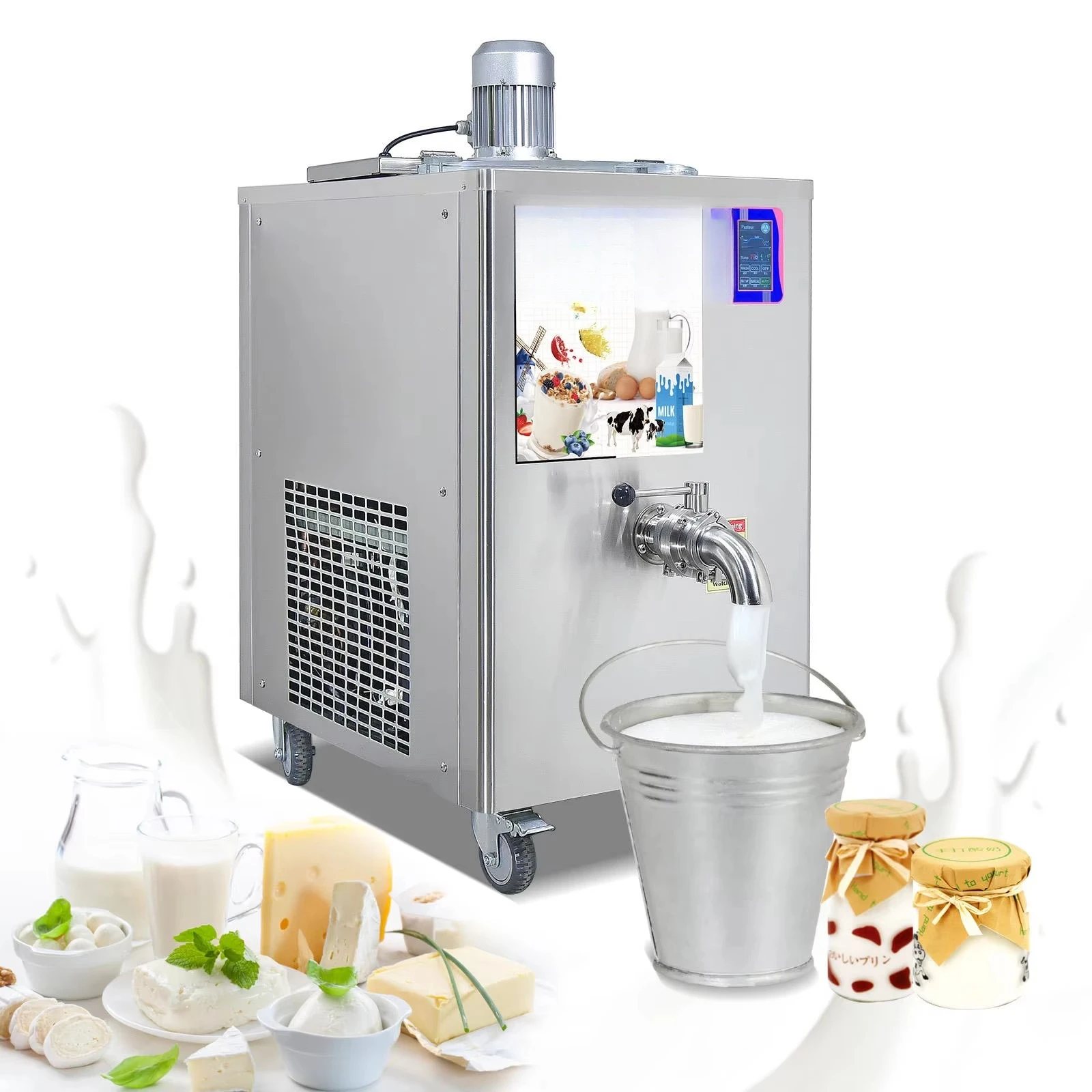 Fresh milk sterilizer equipment Fully automatic process milk pasteurizer with instant cooler