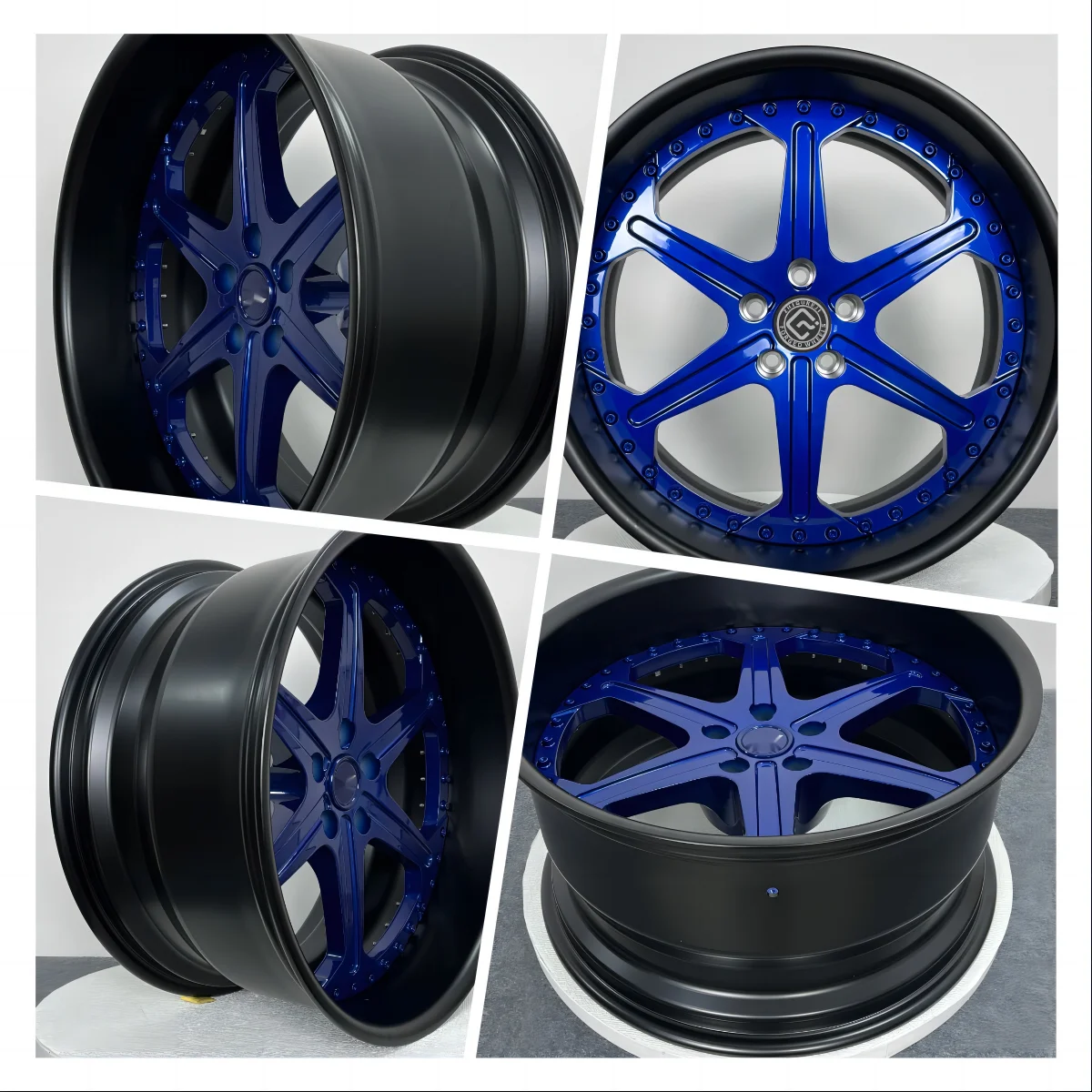 New 2-Piece Forged Alloy Wheels for Benz Polished Rims with 165.1mm 120mm 112mm PCD 30mm 50mm 45mm 25mm 0mm ET