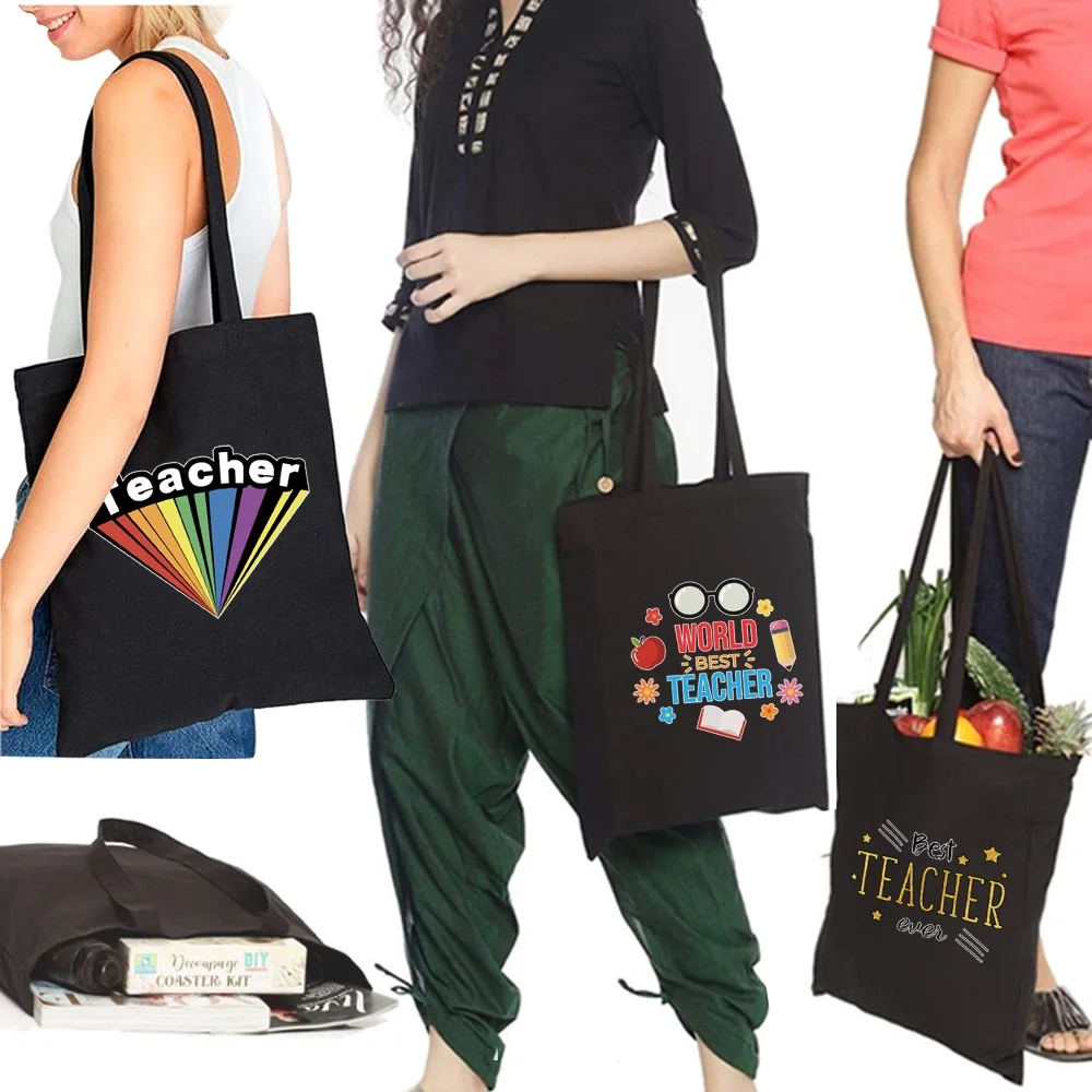 Shopping Bag Casual Shoulder Canvas Bags Large Capacity Wild Messenger Bag Cute Fun Handbag Ladies Eco Grocery Tote Bag