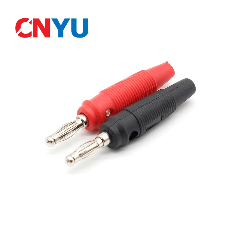 

10PCS Stackable 4mm Banana Plug Weld/Screw Type Connector High Current 20A Speaker Cable Adapter for Electrical Test