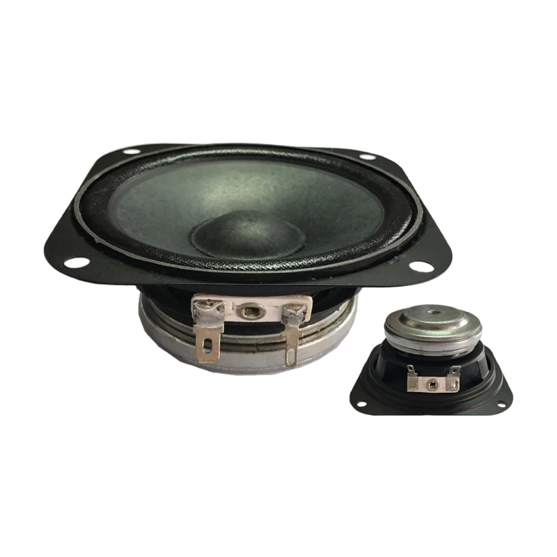 3.5 Inch 4ohm/8ohm 92DB RMS 10W 16-core Neodymium FullRange Speaker 88MM paper cone cloth edge square Horn Speaker(1pcs speaker)
