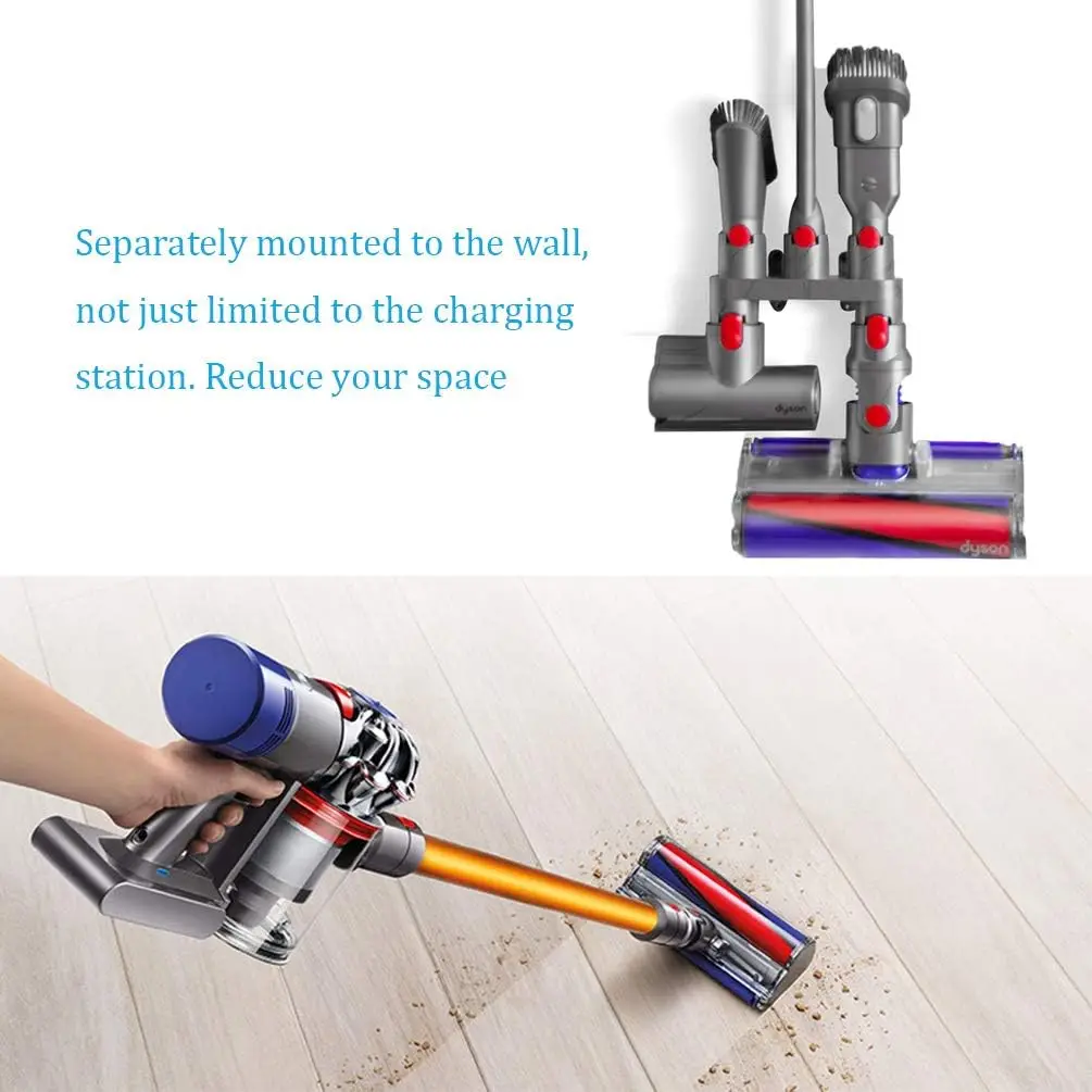 1 шт. держатель для аксессуаров, совместимый с Dyson V7 V8 V10 V11 V15 Gen5, держатель для пылесоса, док-станция, настенное крепление