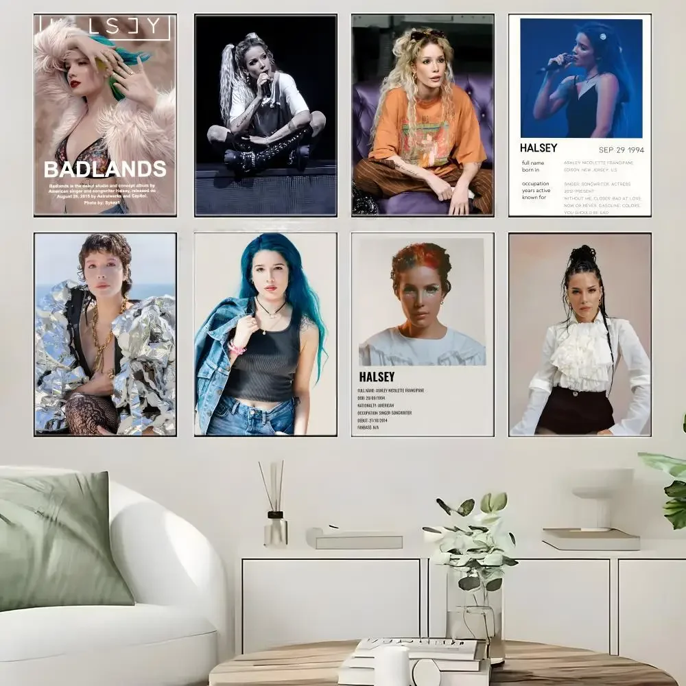 Singer H-Halseys Poster Self-adhesive Art Waterproof Paper Sticker Coffee House Bar Room Wall Decor
