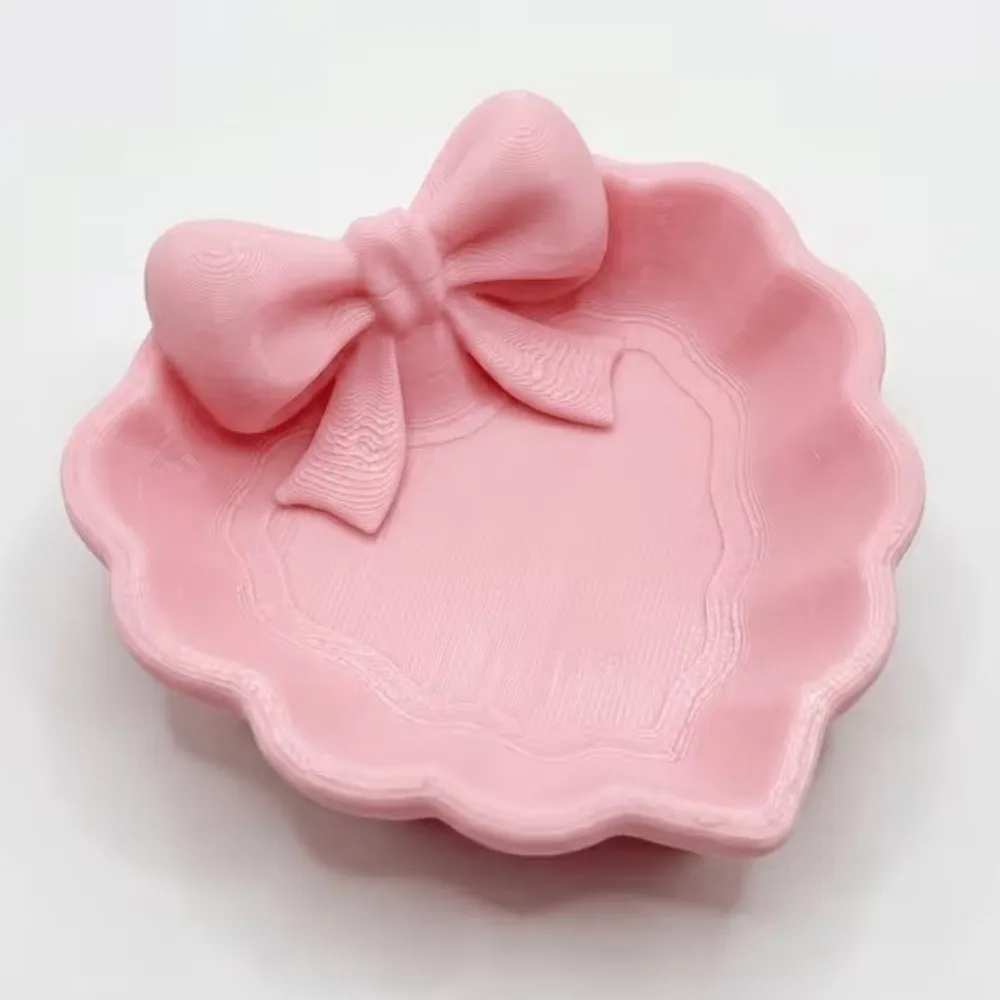 Creative Plastic Jewelry Tray Heart-Shaped Decorative Jewelry Storage Tray Jewelry Organizer Home Decor