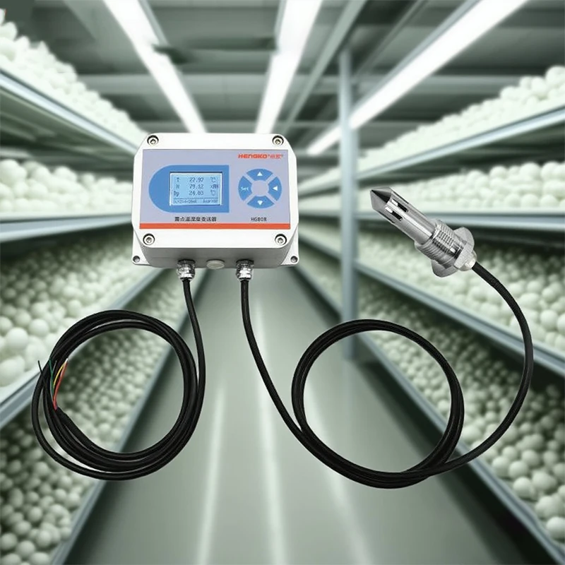 2026 HG808-H Wall Mounted Temperature Humidity Sensor High Sensitive HVAC Transmitter for Greenhouse Climate Control