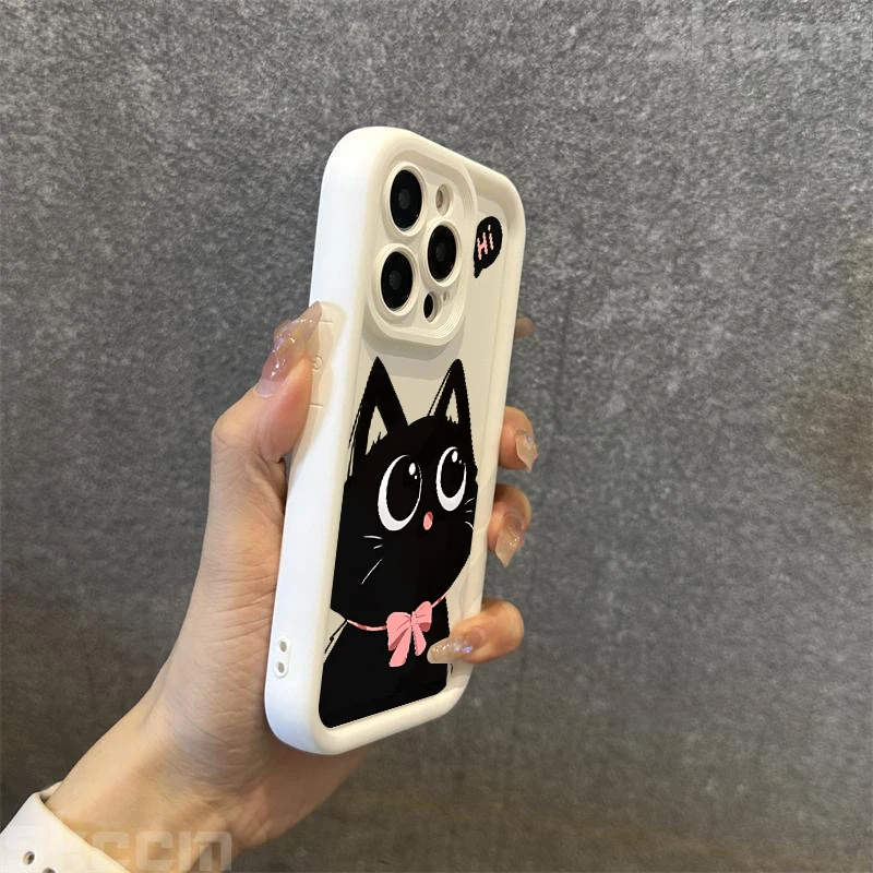 حافظة لهاتف آيفون 16E 16 15 14 Pro Max 13 12 11 8 7 Plus X XR XS Max غطاء سيليكون غير لامع