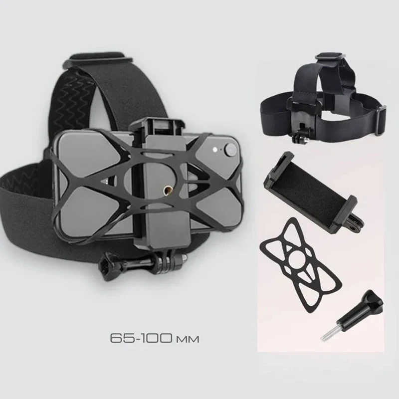 【Suporte de Telefone para Cabeça, Fita de Cabeça para Vídeo em Primeira Pessoa, Suporte Corporal para Telefone, Smartphones e Câmera de Ação】