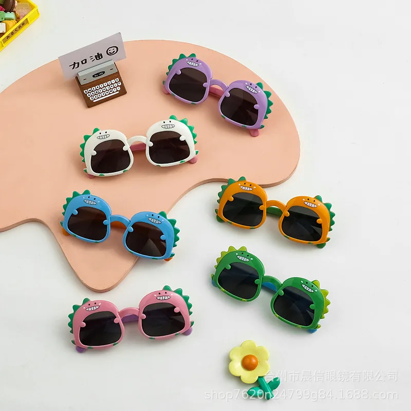 Gafas de sol polarizadas con estilo de dinosaurio para niños, anteojos de sol de moda para fiesta, verano, 1 ud.