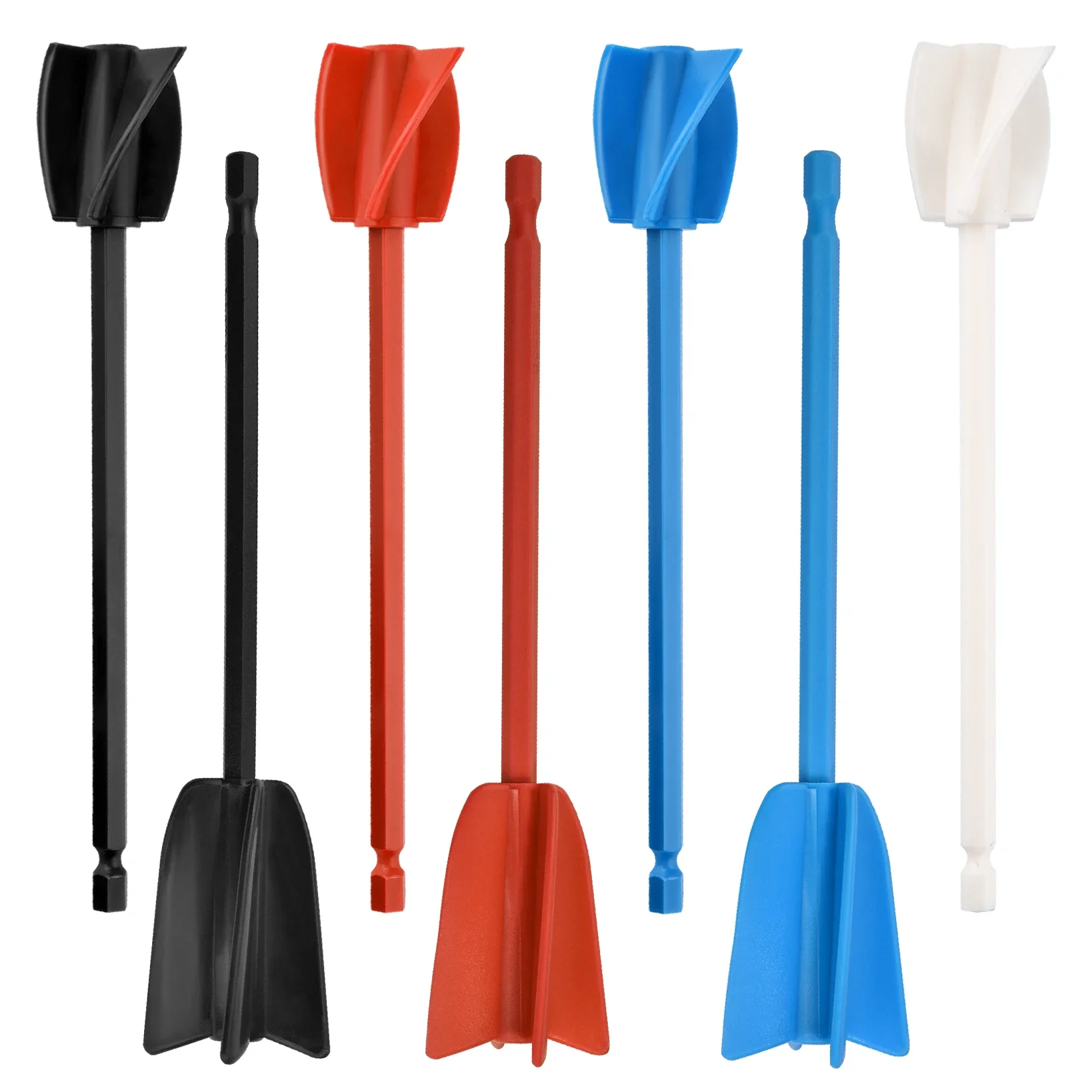 1pc Epoxy Mixing Stick Paint Stirring Rod Putty Cement Paint Mixer Attachment With Drill Chuck For Epoxy Resin Latex Oil Paint