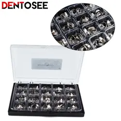 80Pcs Dental Molar Plain Band Straight Arch Wire Bands Ring MBT/ROTH 16#-35 # Orthodontic Materials