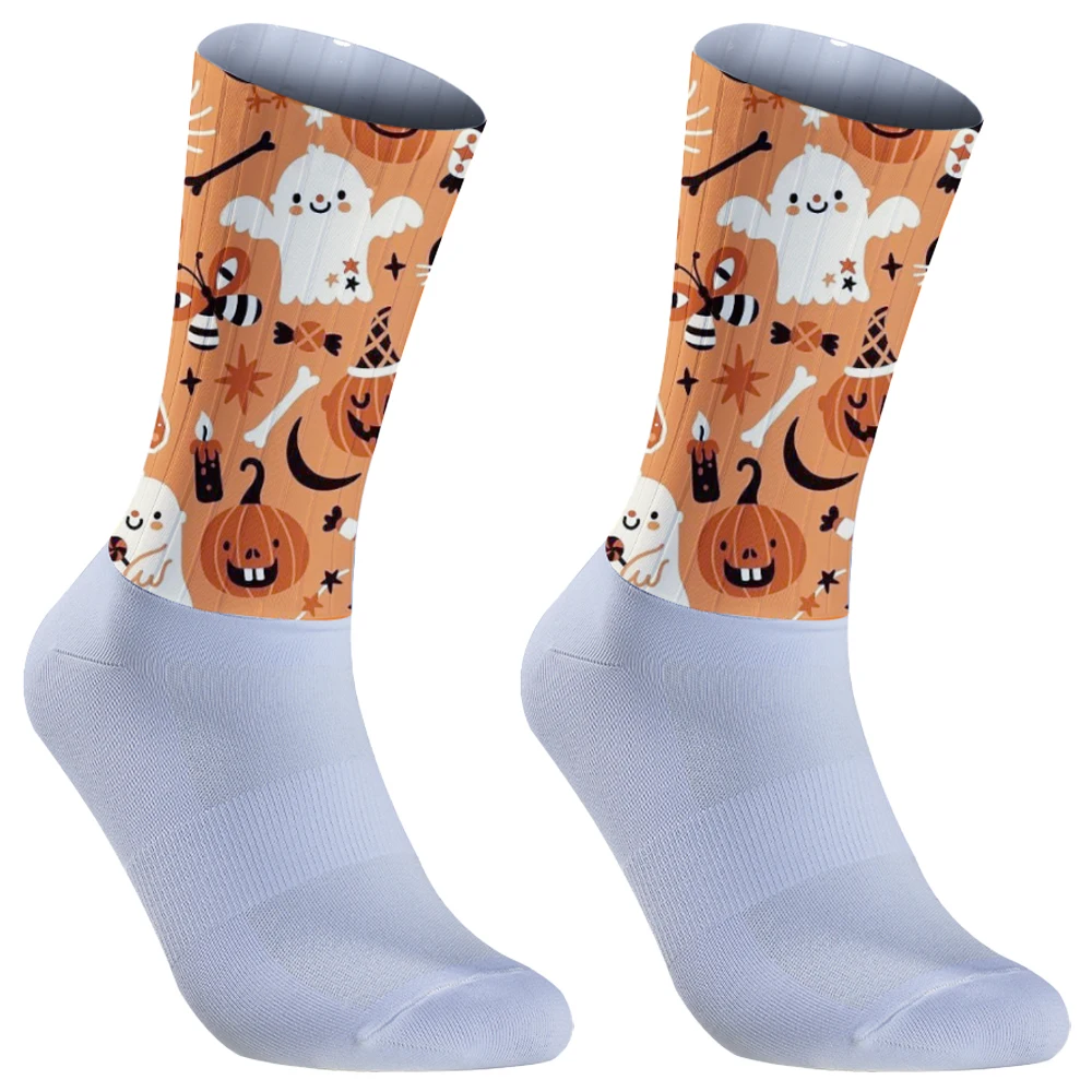 Calcetines de ciclismo europeos y de Halloween para hombre, parejas japonesas, calcetines de monopatín, calle, nuevo, 1 par