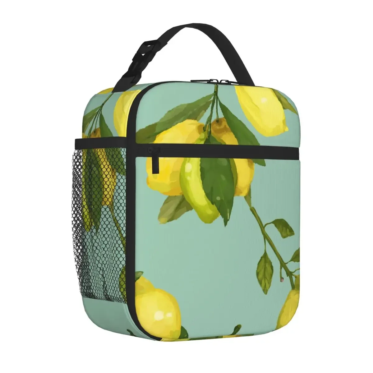 Bestselling Lemon Outdoor Style Carry Lunch Bag Office Break Canvas Lunch Bag