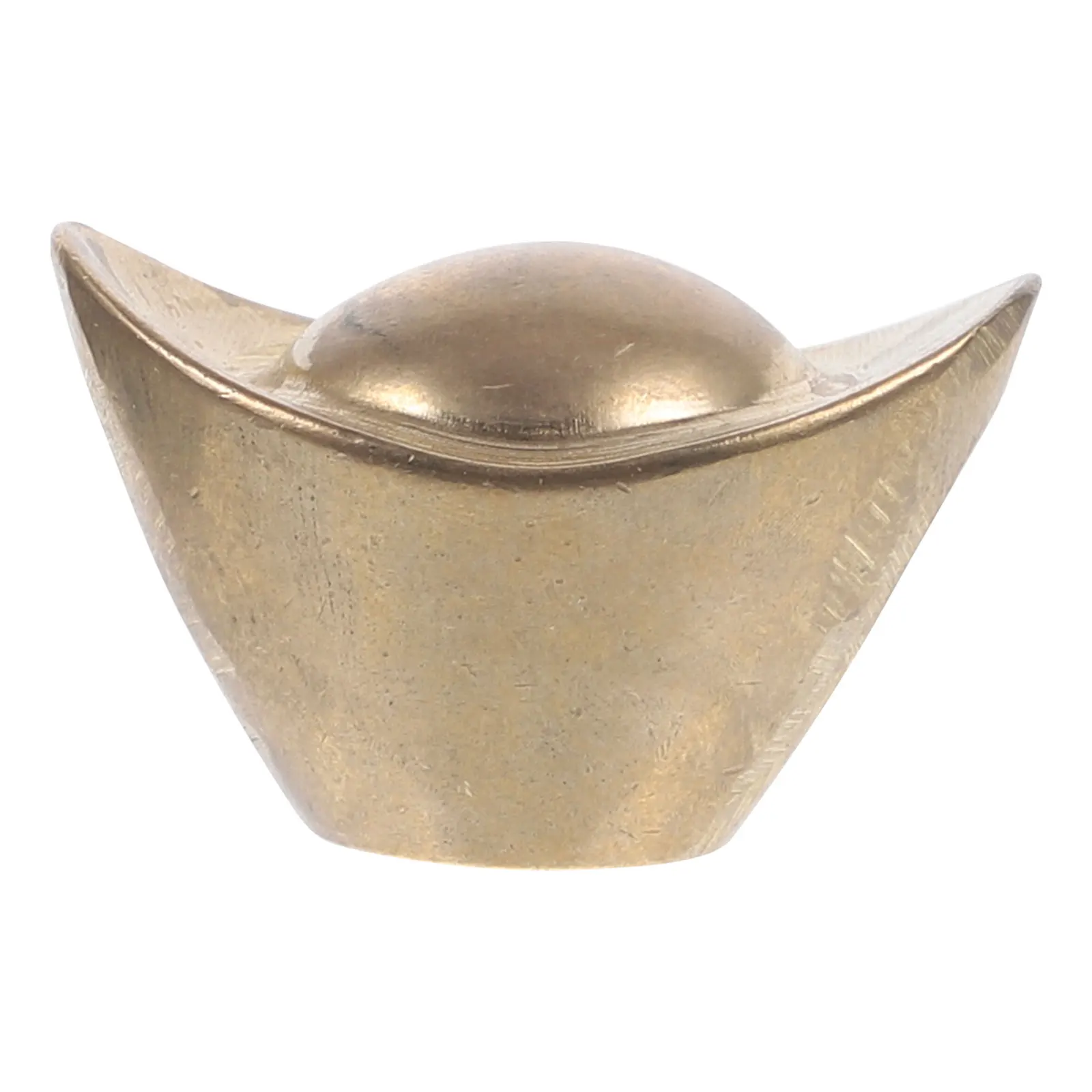 

Brass Luck Golden Ingot Decor Treasure Bowl Exquisite Craftsmanship Realistic Office Bedroom Living Room Chinese Crafts