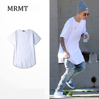 2025 MRMT High Street Arc Hem Mens T Shirt High Quality Cotton Men T-Shirt Lengthened Over Size Man Tops Tees For Male Tshirt