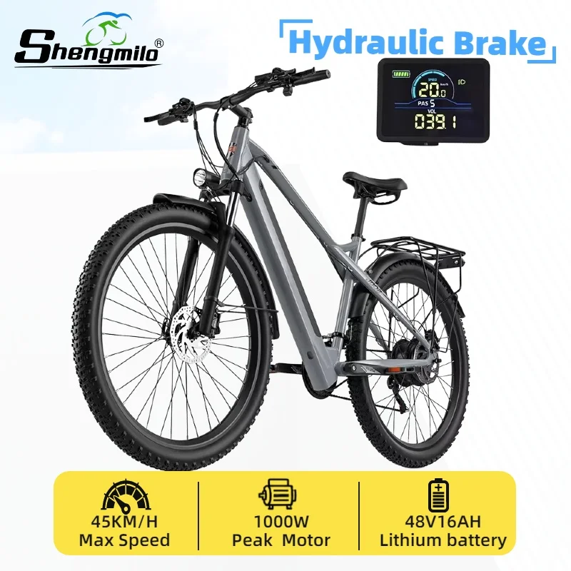 Adult Electric Bicycle 1000W motor 48V 16Ah Battery Dual Suspension  E-Bike 29*2.25 Tire Highway city ​​commuting Electric Bike image 2