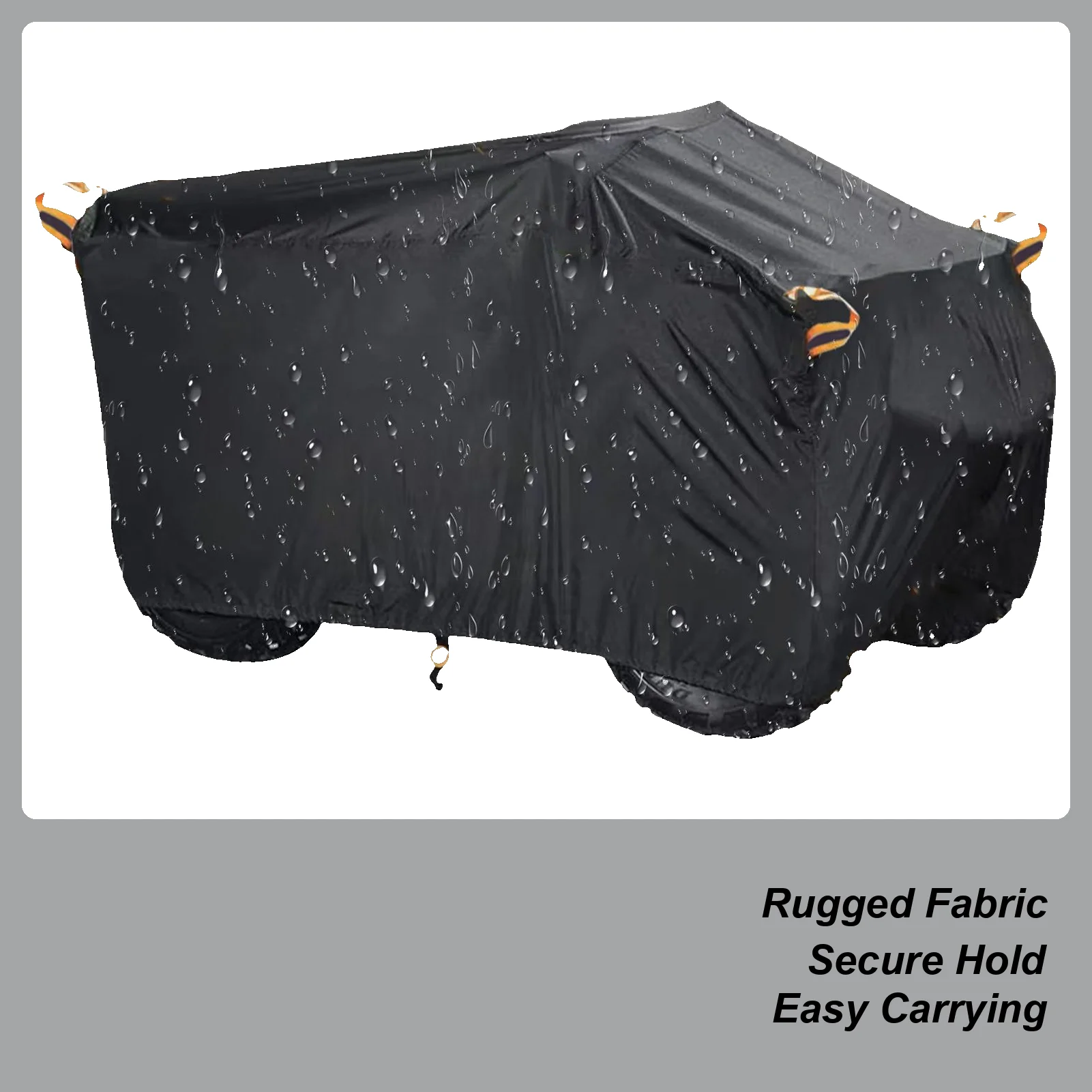 Heavy Duty ATV Cover All Weather Protection Tarp Windproof ATV Covers For Rainy Weather Summer Sun Exposure Winter Road Trips