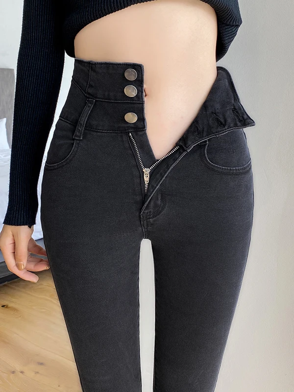jeans-de-cintura-alta-para-mujer-primavera-otono-color-negro-y-gris-pantalones-con-cierre-de-broche-ajuste-comodo-ropa-casual-a-la-moda-desde-china-continental