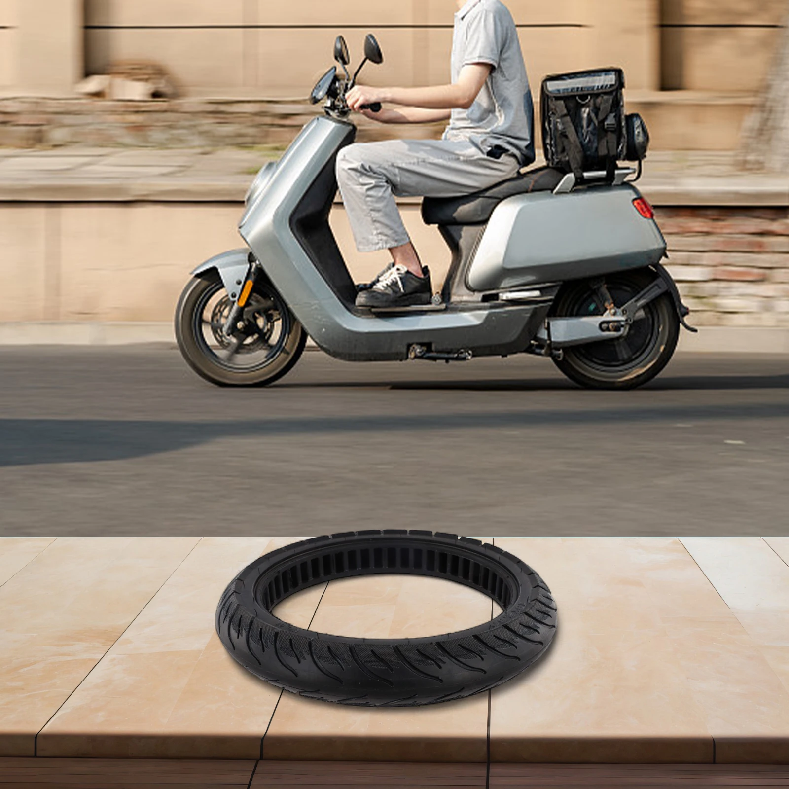 

16 Inch Solid Tire 16x2 50 for Electric Car Rubber Tire with Strong Grip and Anti Flat Features for Electric Vehicles