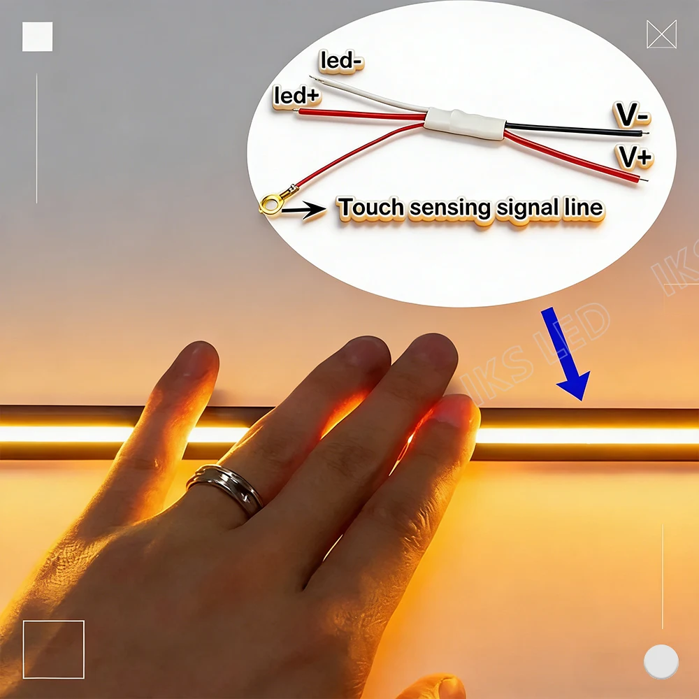 Metal Touch sensor Dimmer Switch Controller Brightness Stepless Dimmable Touch Dimmer For LED Strip Light