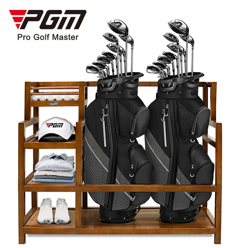 PGM golf bags organize storage rack suppliers wood golf club rack golf bag storage rack