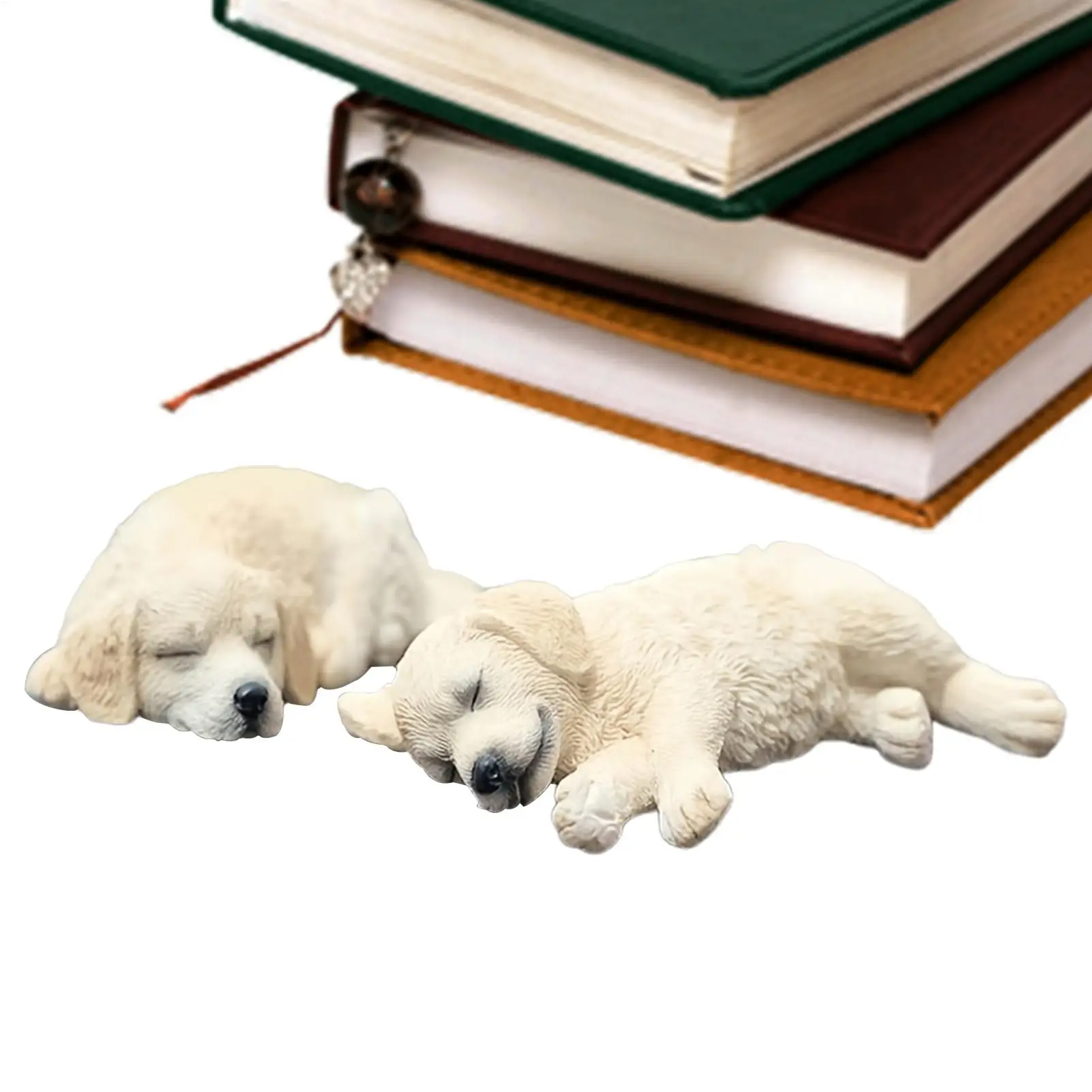 

Cute Dashboard Figurines Sleeping Dog Shape Table Decor Auto Dashboard Ornaments For Drivers Collectors Office Home Road Trips