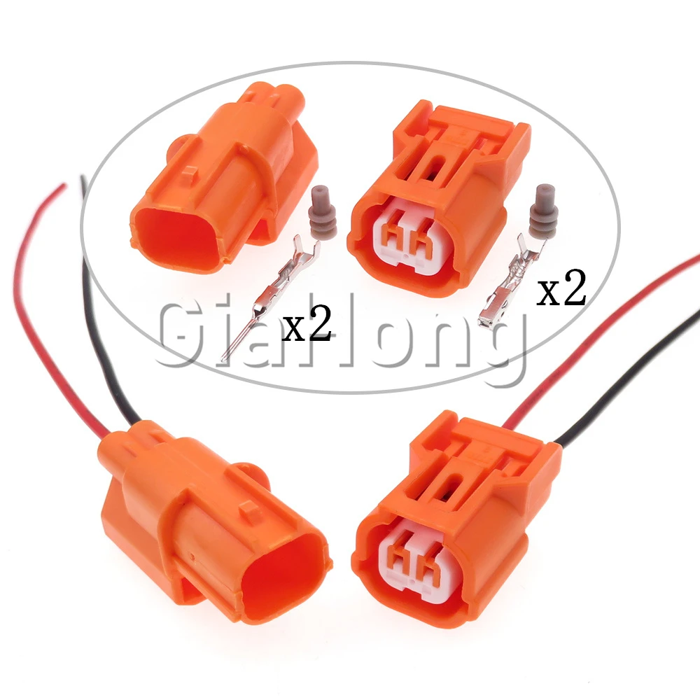 1 Set 2 Way Auto Parts 6188-0590 6189-0891 Starter Air Intake Pressure Sensor Sealed Wire Cable Socket Car Low Current Connector