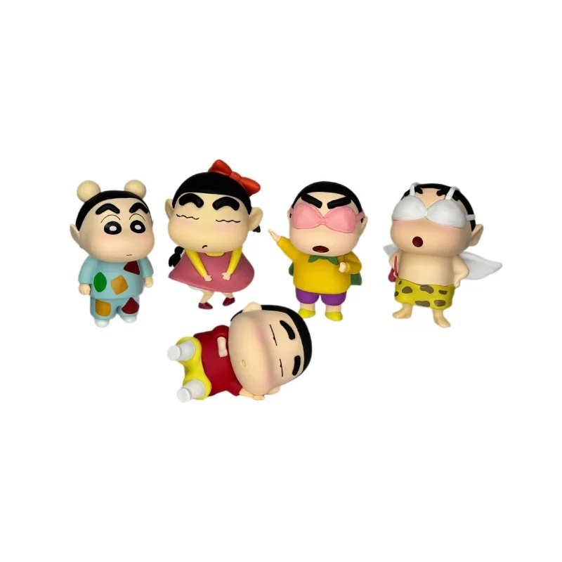 Crayon Shin-chan Angel Pajama Cape Lying Shin-chan Action Figurine Desk Collectible Anime Model Toys Figures Gift 10cm